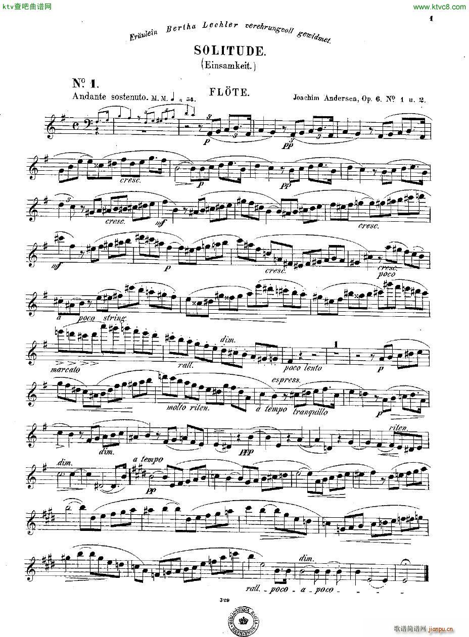Andersen op 6 Morceaux de Salon fl pno(V)6
