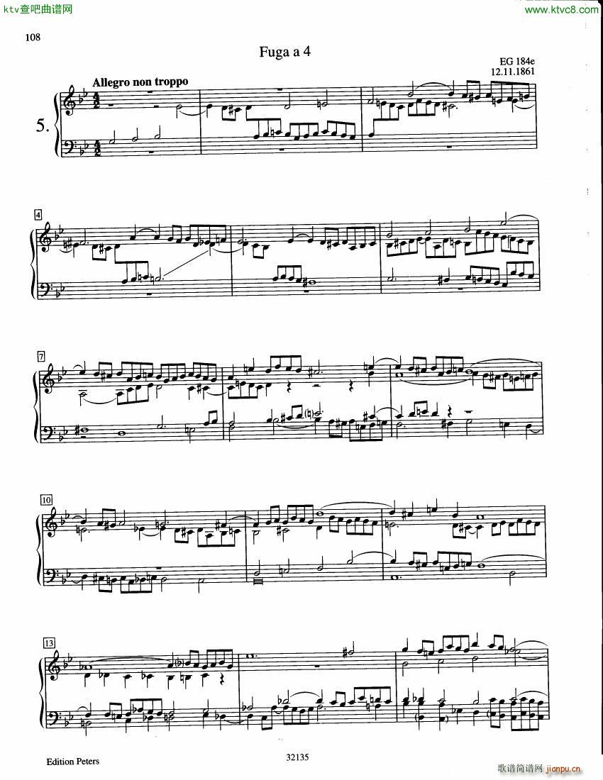 Grieg 7 Fugues EG184a 184g(V)8