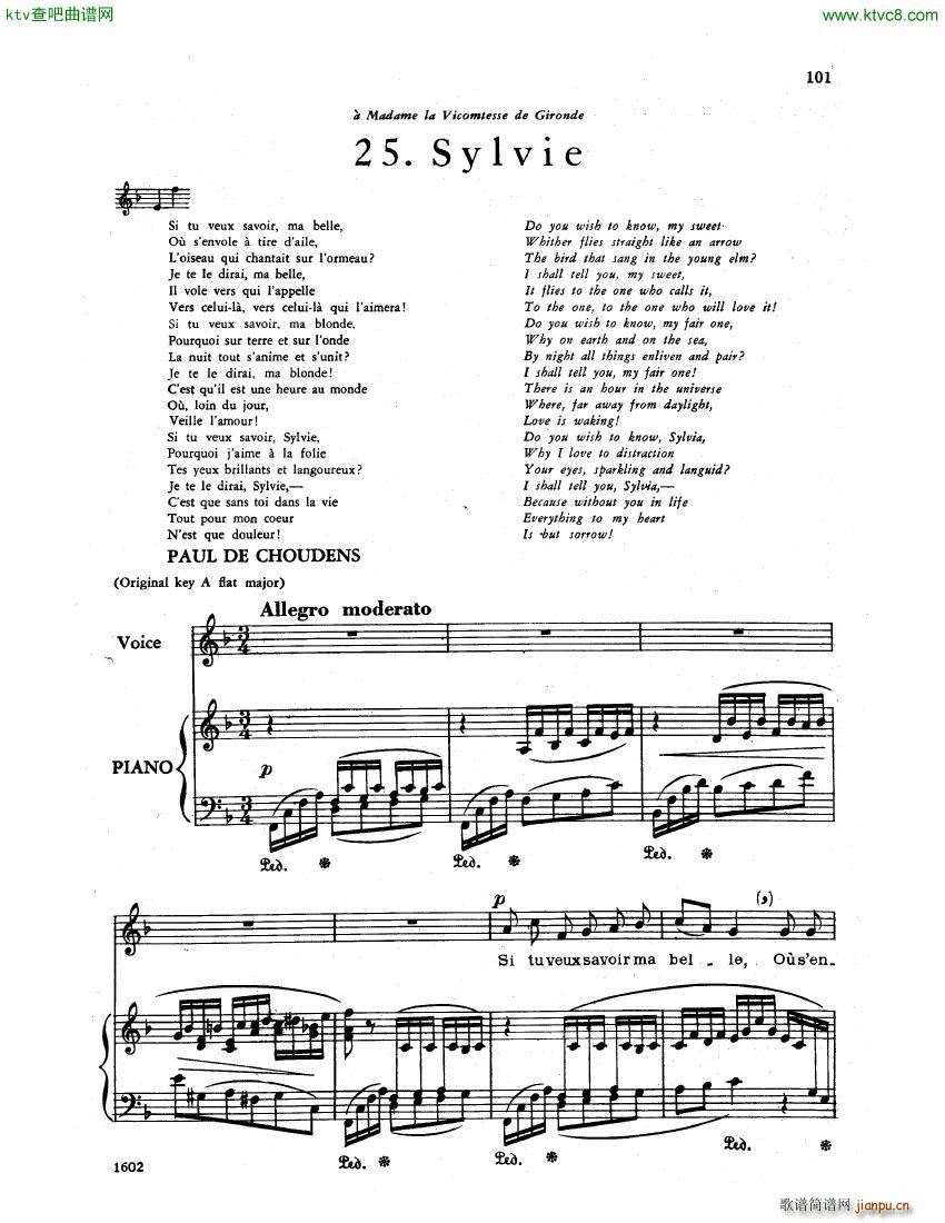 Faure 30 Songs (V)21