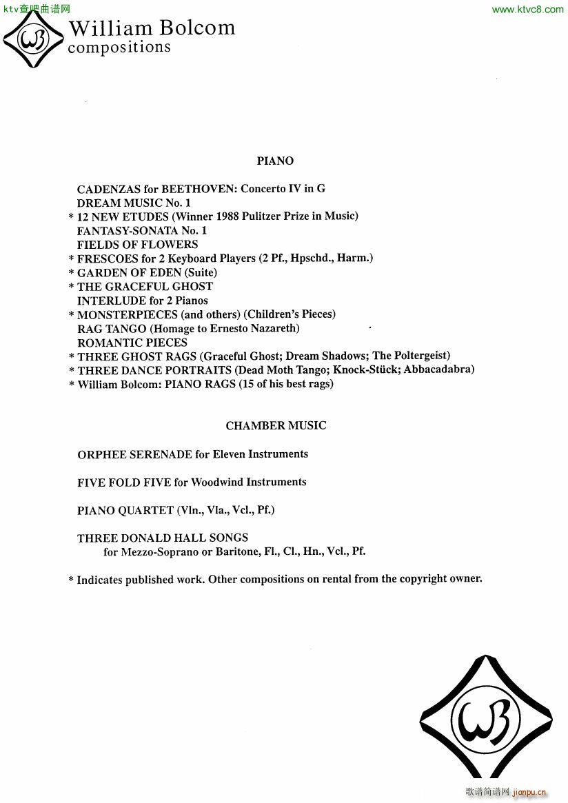 Bolcom 9 Bagatelles(V)18