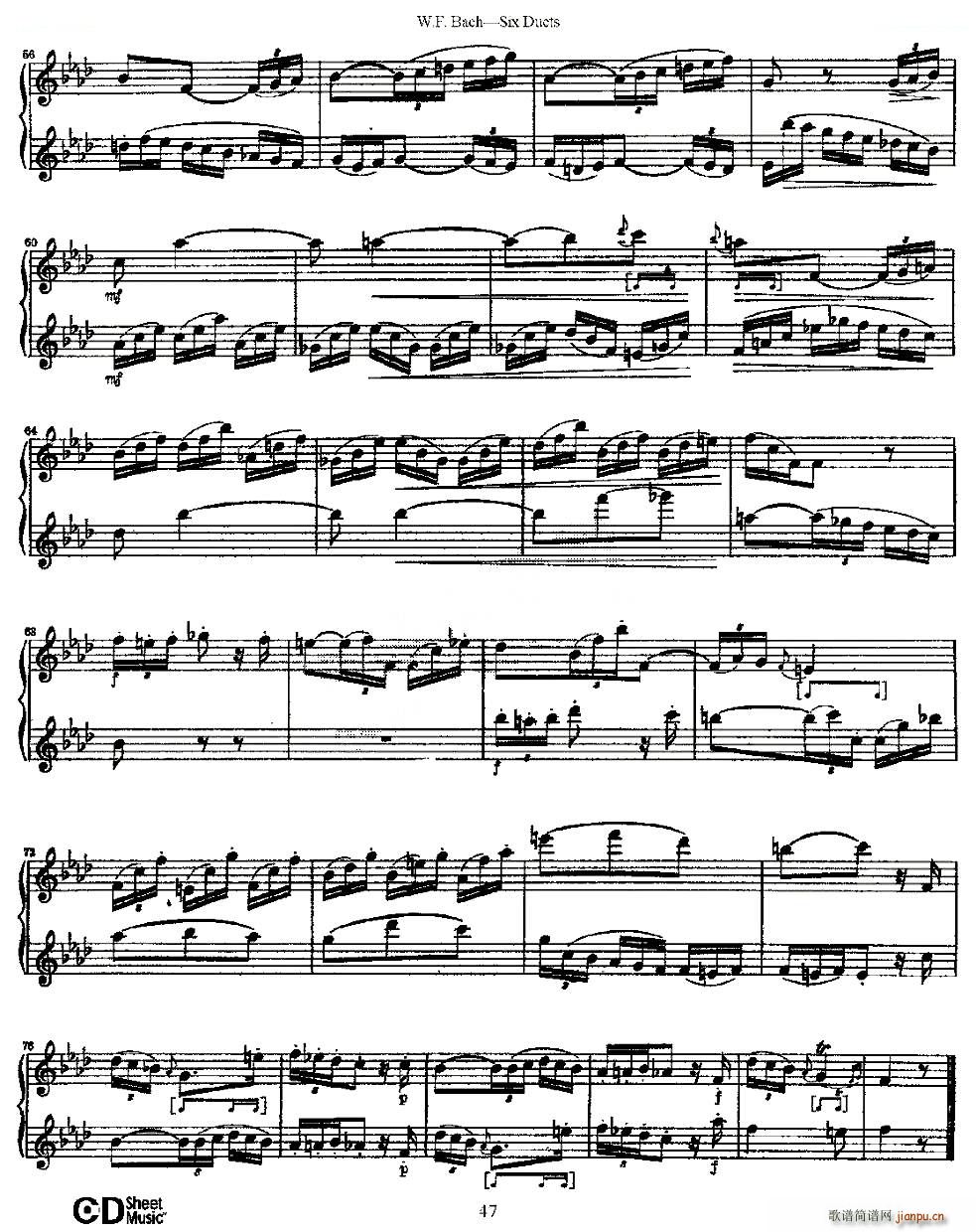 Six Duets ֮ ׶ྚ(x) ~(V)6