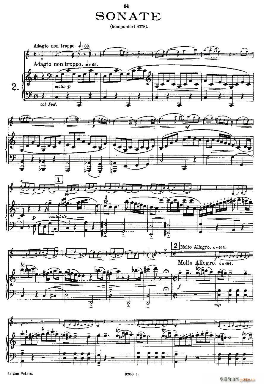 Mozart Violin Sonata No 2 KV 303 ڶСQ(СV)3