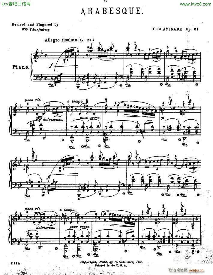 Chaminade op 61 1re arabesque(V)1