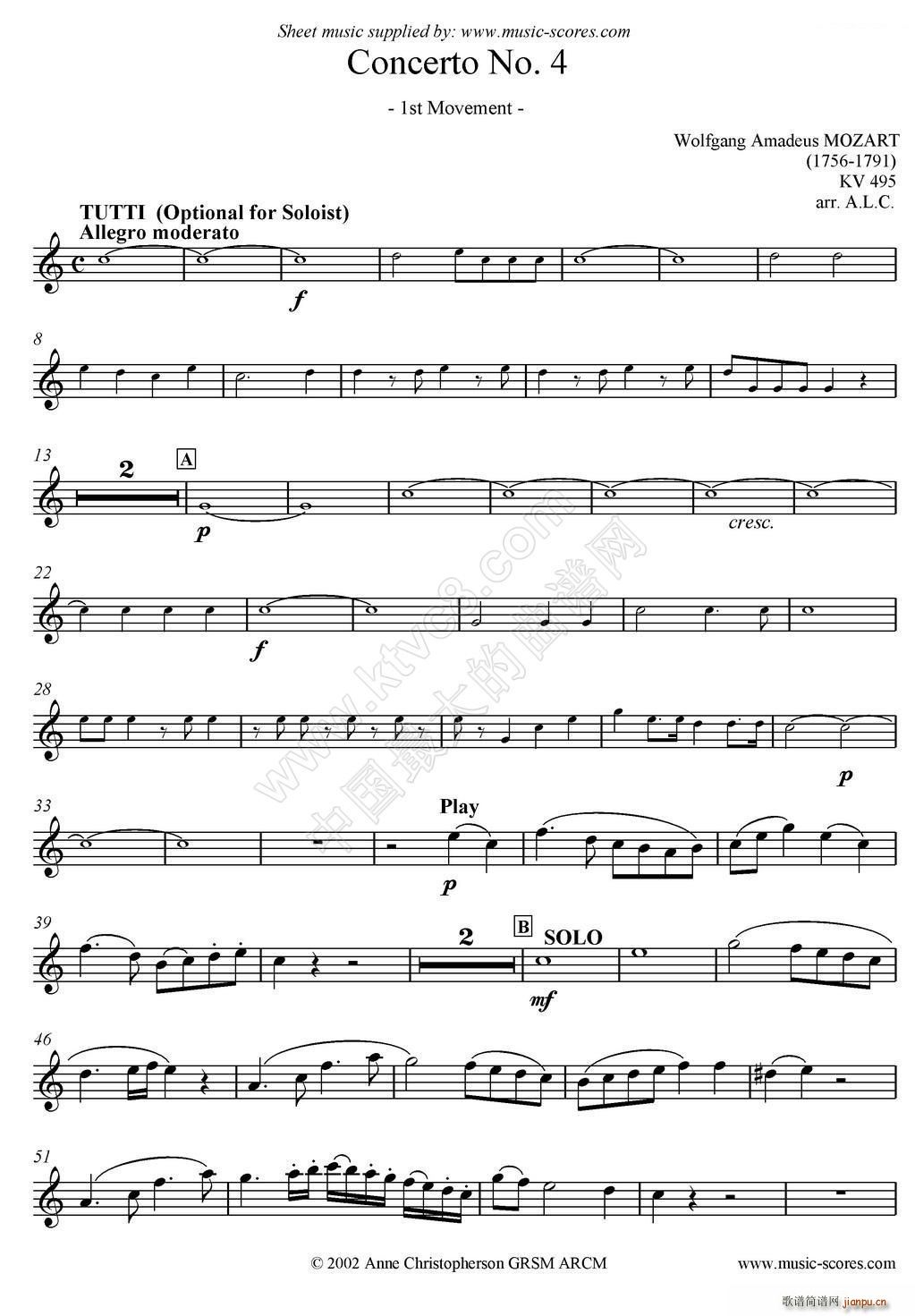 Mozart Concerto KV495 No 4 1st _˹(ʮּ)1