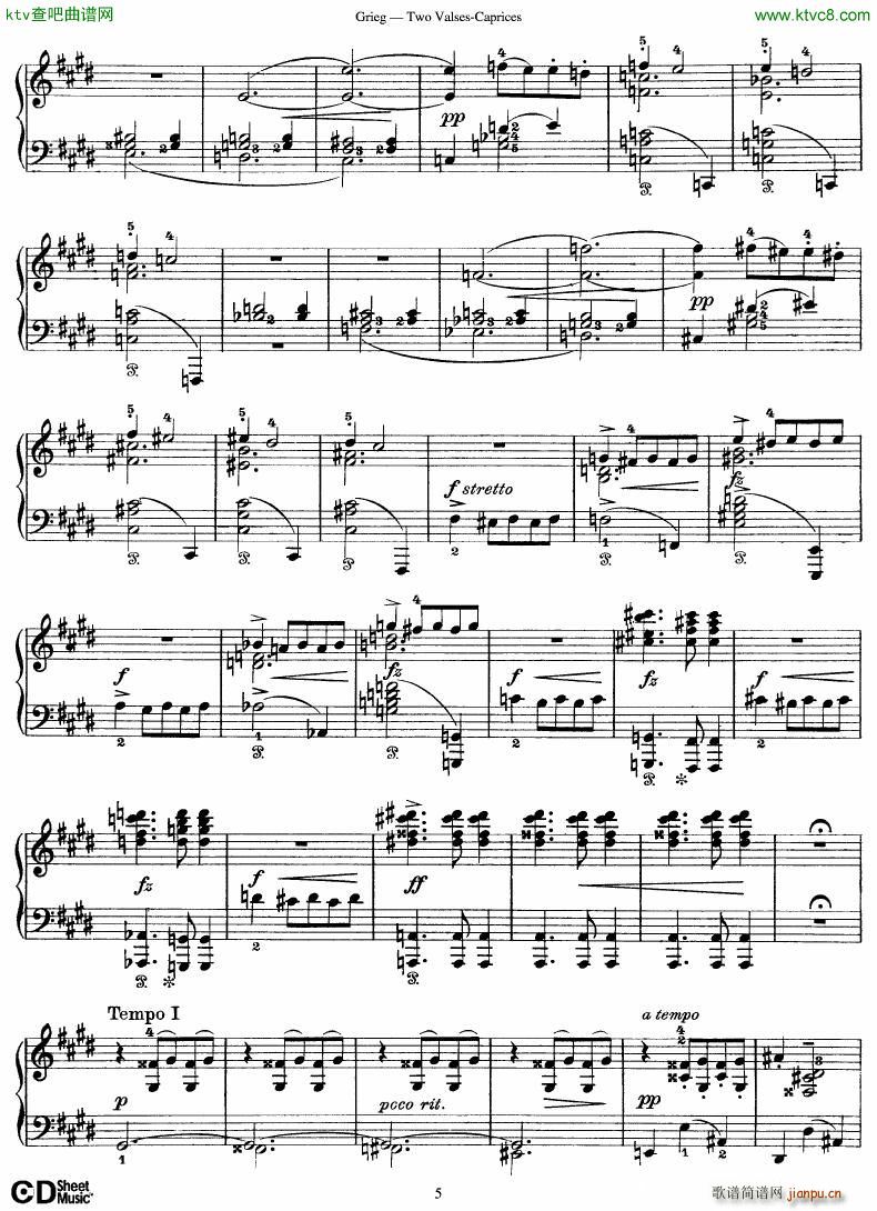 Grieg Two Valses Caprices(V)5