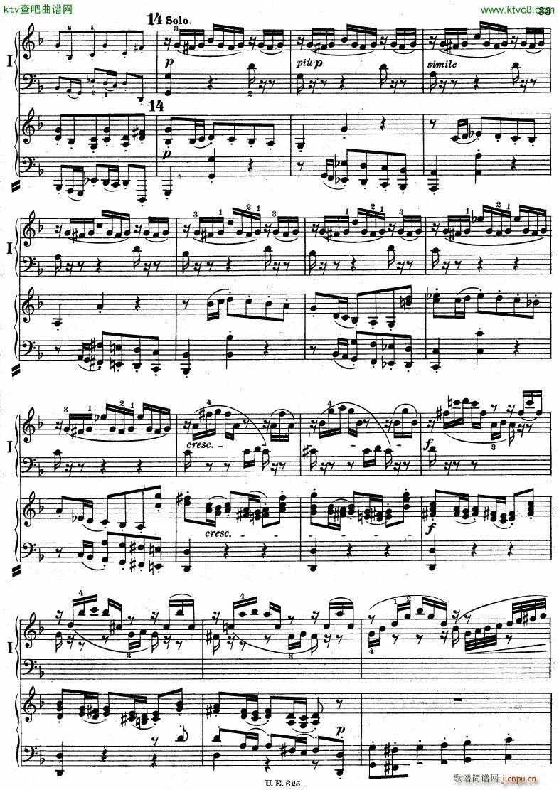 Bach JS BWV 1052 Keyboard Concerto in d ed R ntgen(V)34