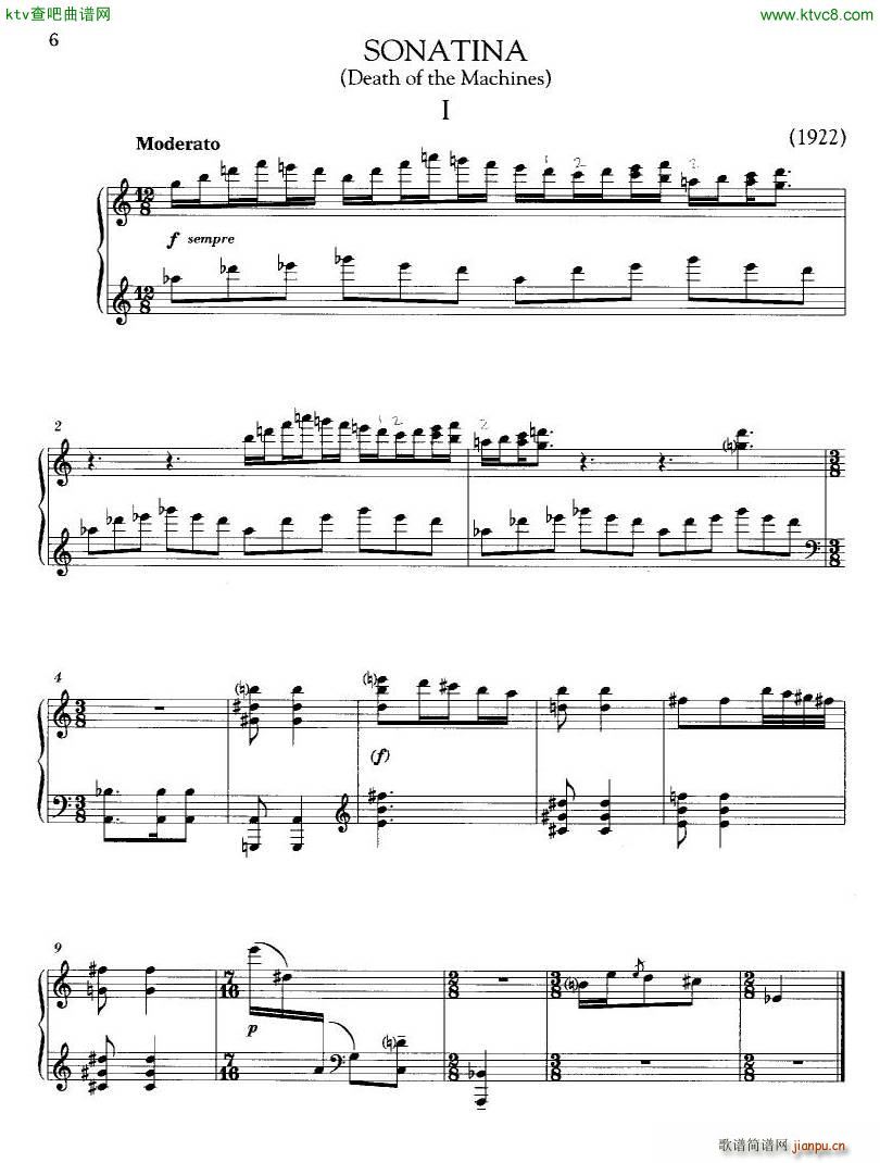 Antheil Sonatina Death of the Machines(V)1