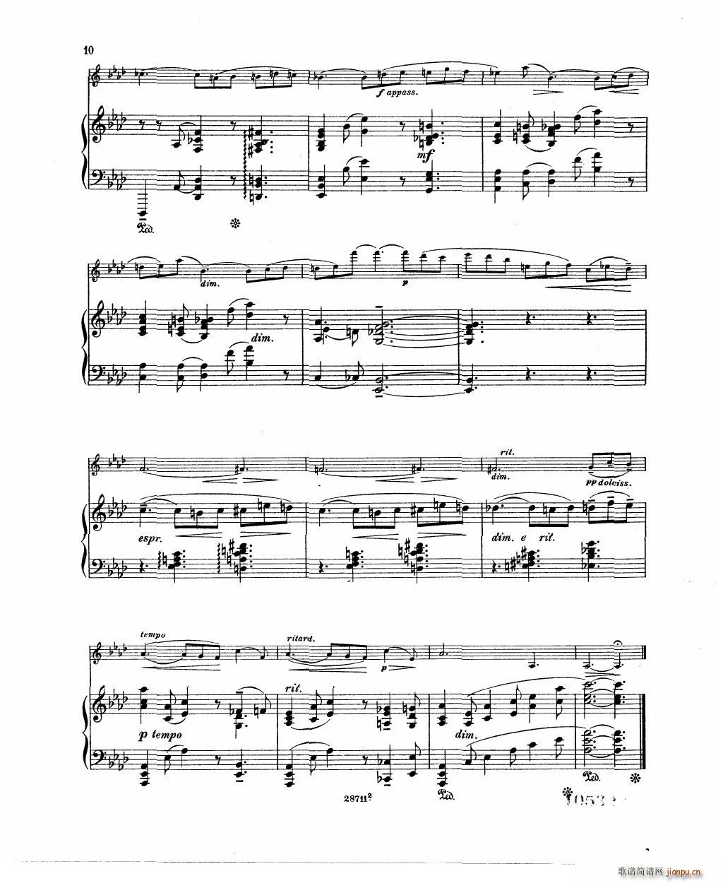 Bowen Barcarolle for violin and piano(V)12