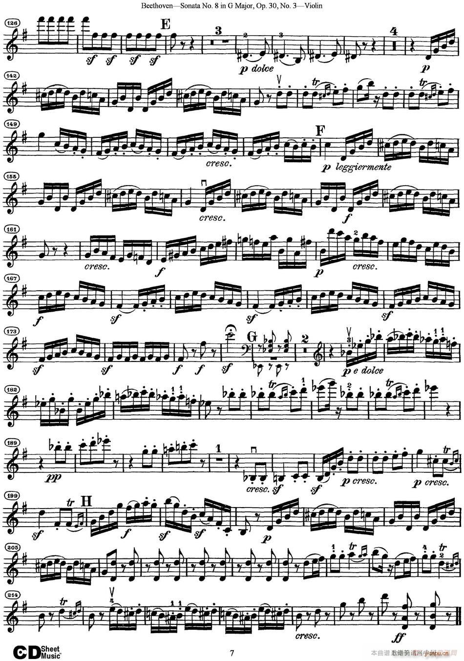 Violin Sonata No 8 in G Major Op 30 No 3(СV)7