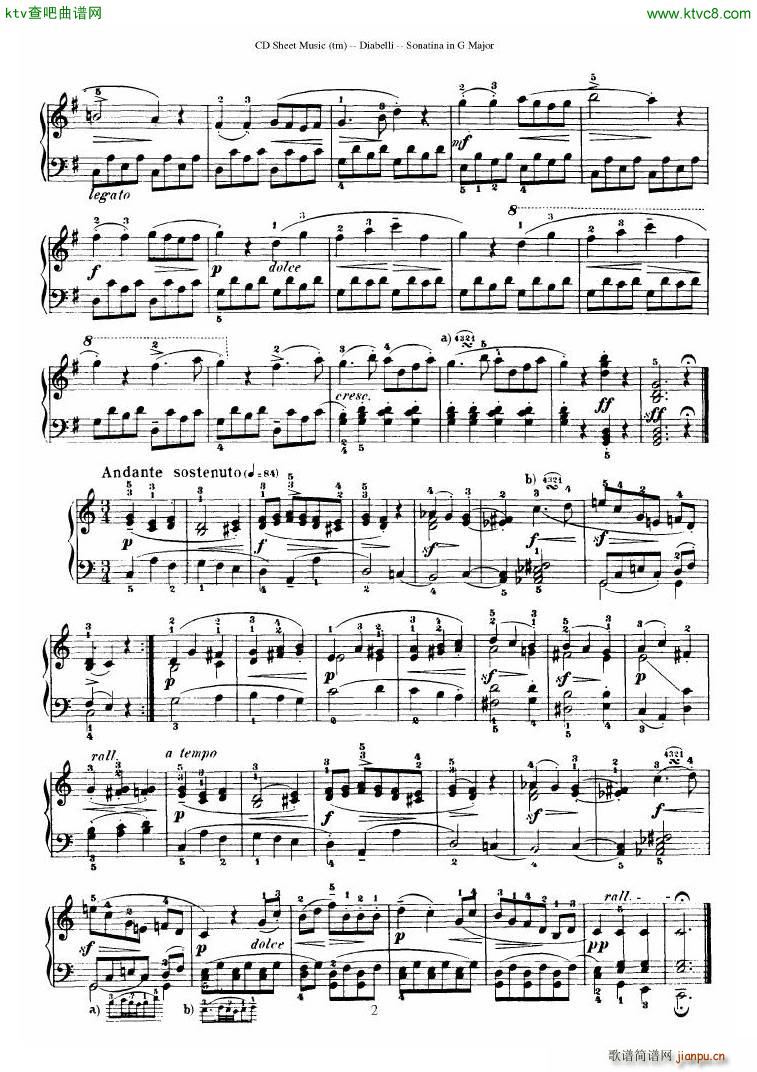 Diabelli Sonatinas Op 168 No 1 7 34P(V)6