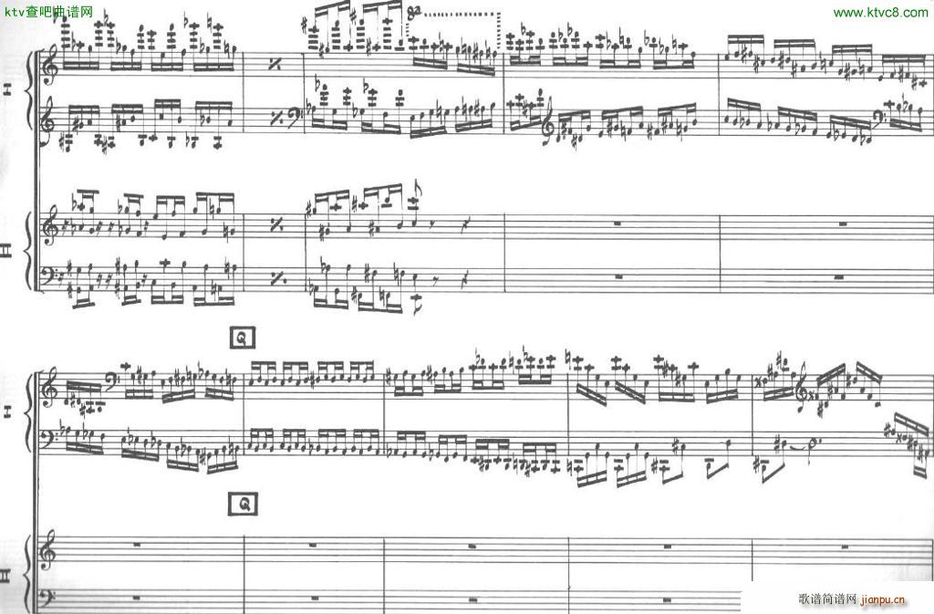 Bolling Sonata for Two Pianist no 2 Part1 1(V)6