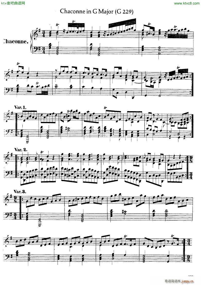 Handel Chaconne in G major G229(V)1