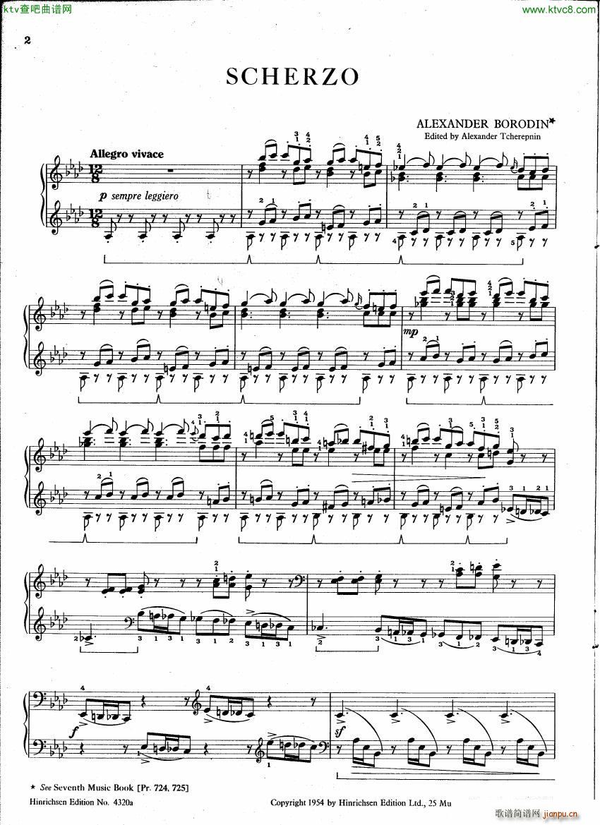Borodin Scherzo Aflat major(V)1