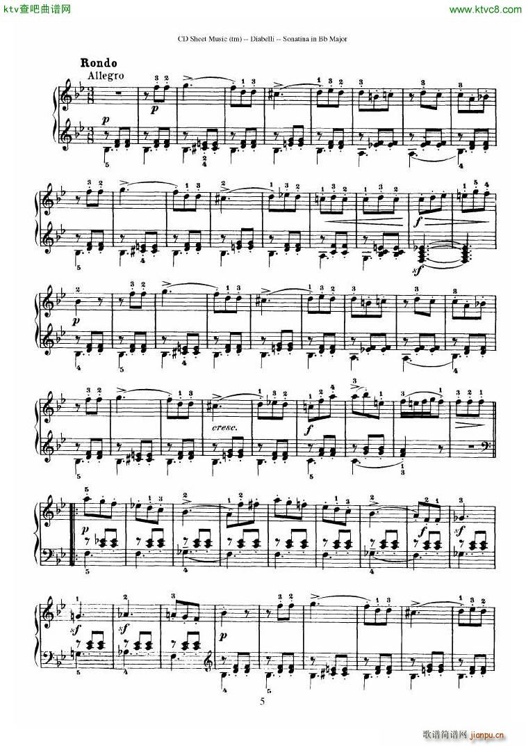 Diabelli Sonatinas Op 168 No 1 7 34P(V)17
