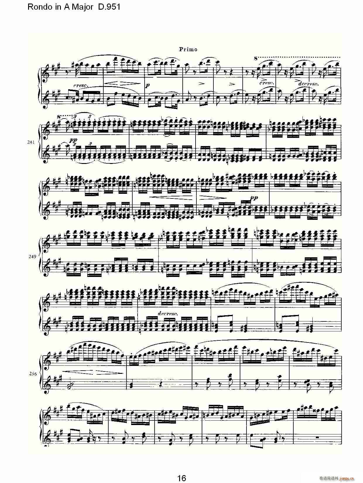 Rondo in A Major D.951(ʮּ)16
