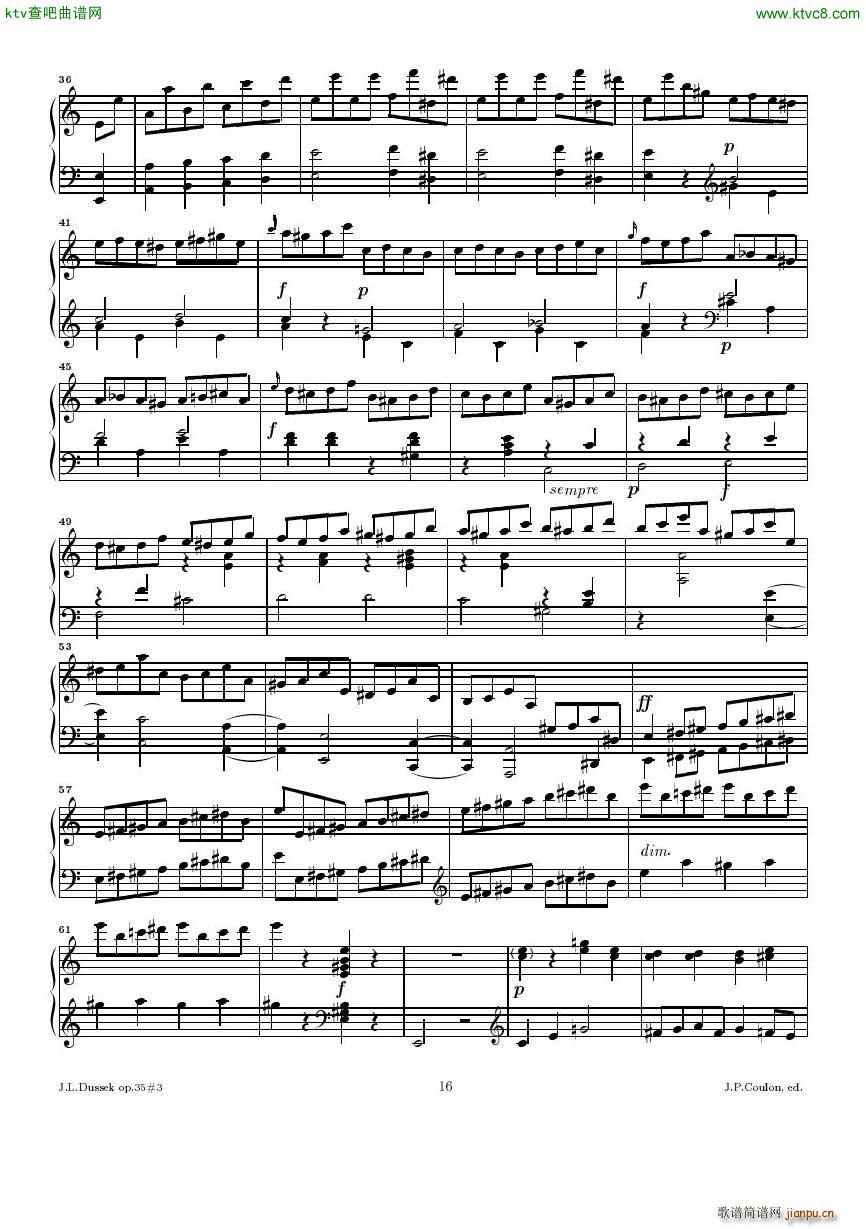 Dussek Sonate No13 op35 No3(V)16