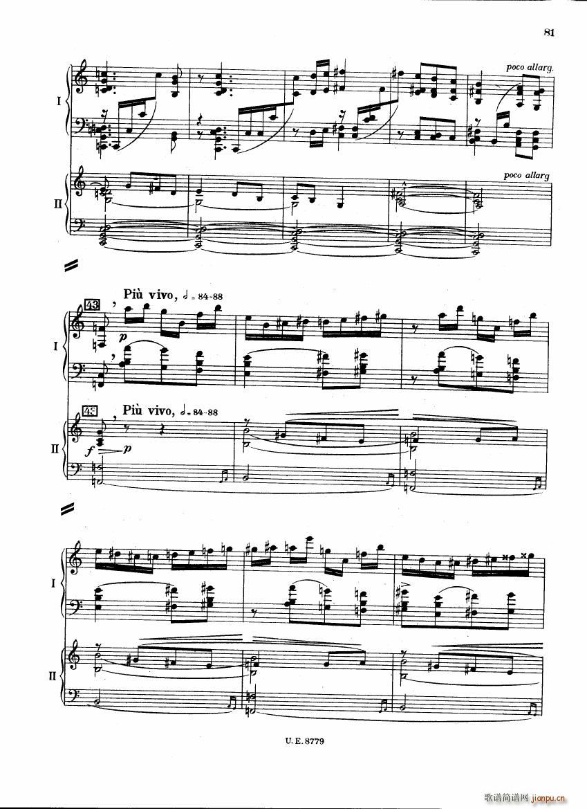 Bartok SZ 83 Piano Concerto 1 2p reduct (V)28