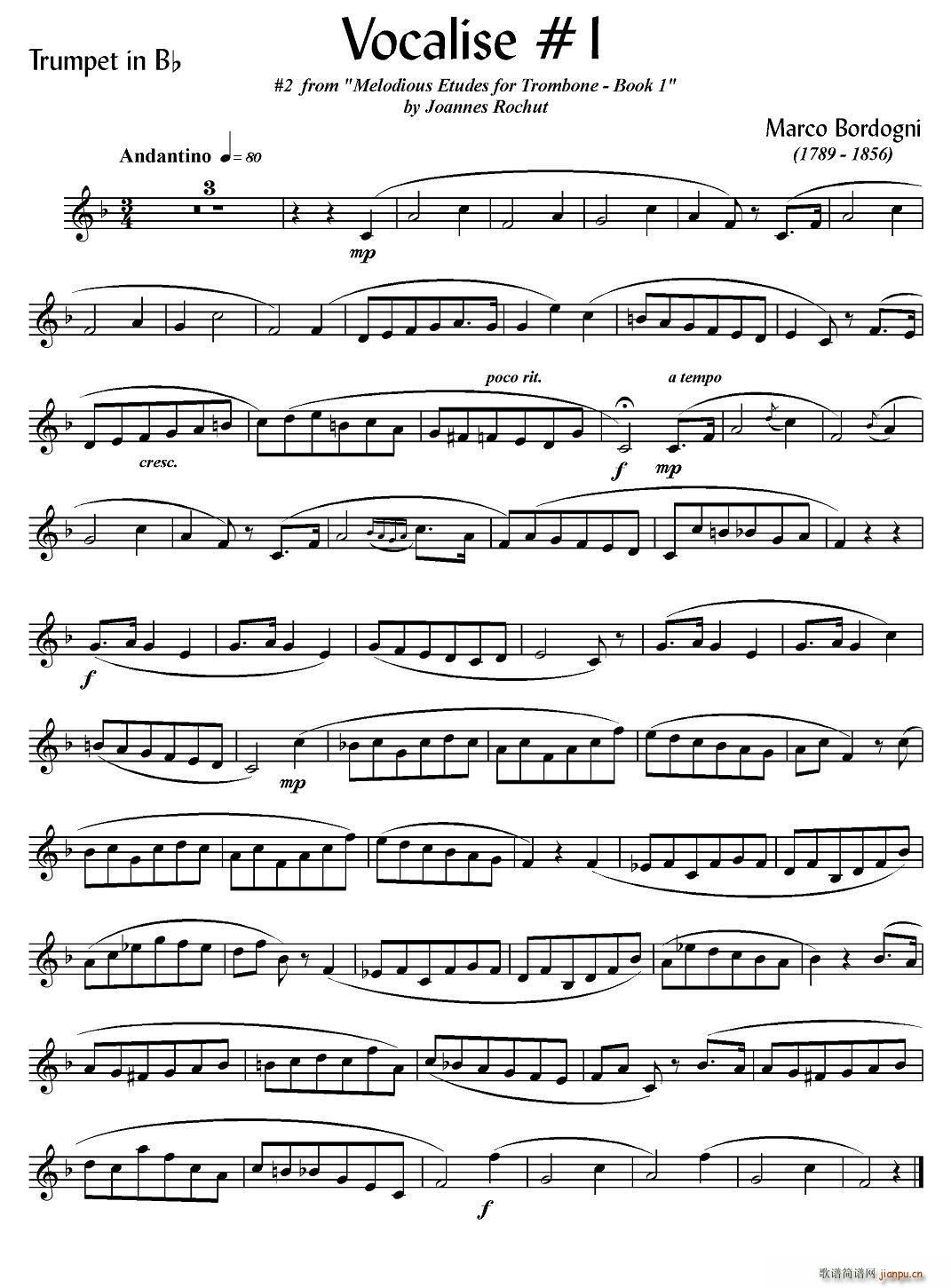 Bordogni Vocalise 1 С̖(ʮּ)1