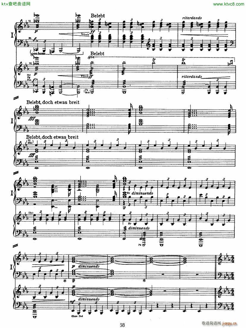 Bruckner Symphony No 4 4 hands arr (V)17