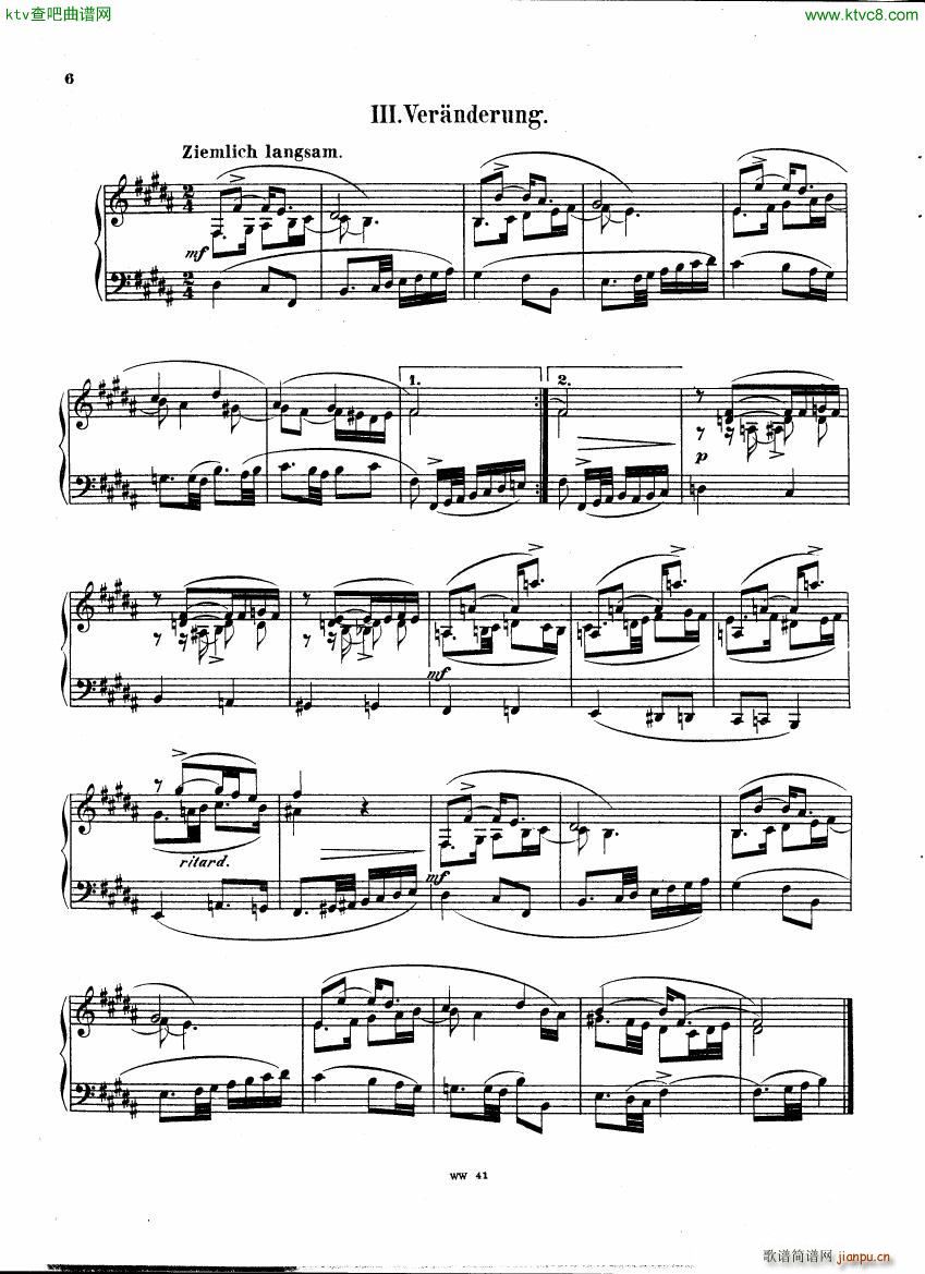 Herzogenberg 8 Variations op 1 3(V)5