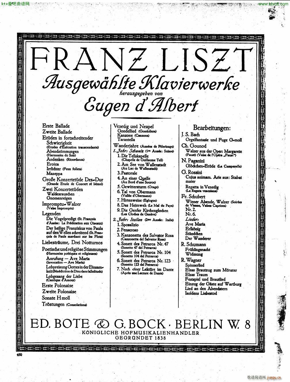 D Albert op 1 Suite in funf Satzen(V)20