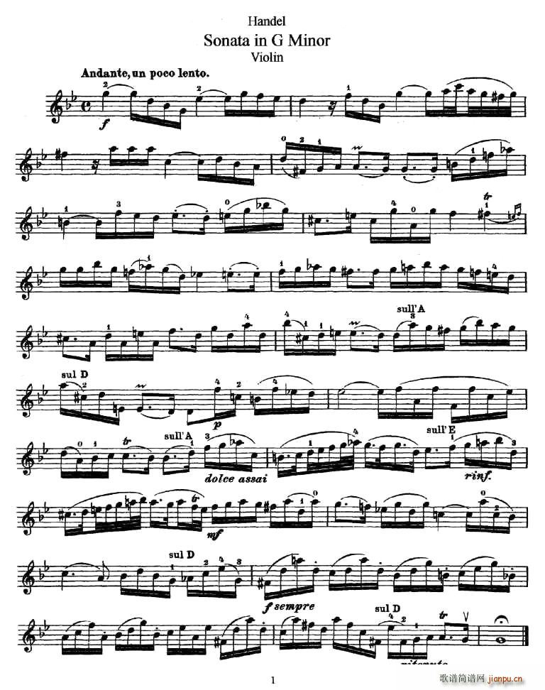 Sonata in G Minor(ʮּ)1
