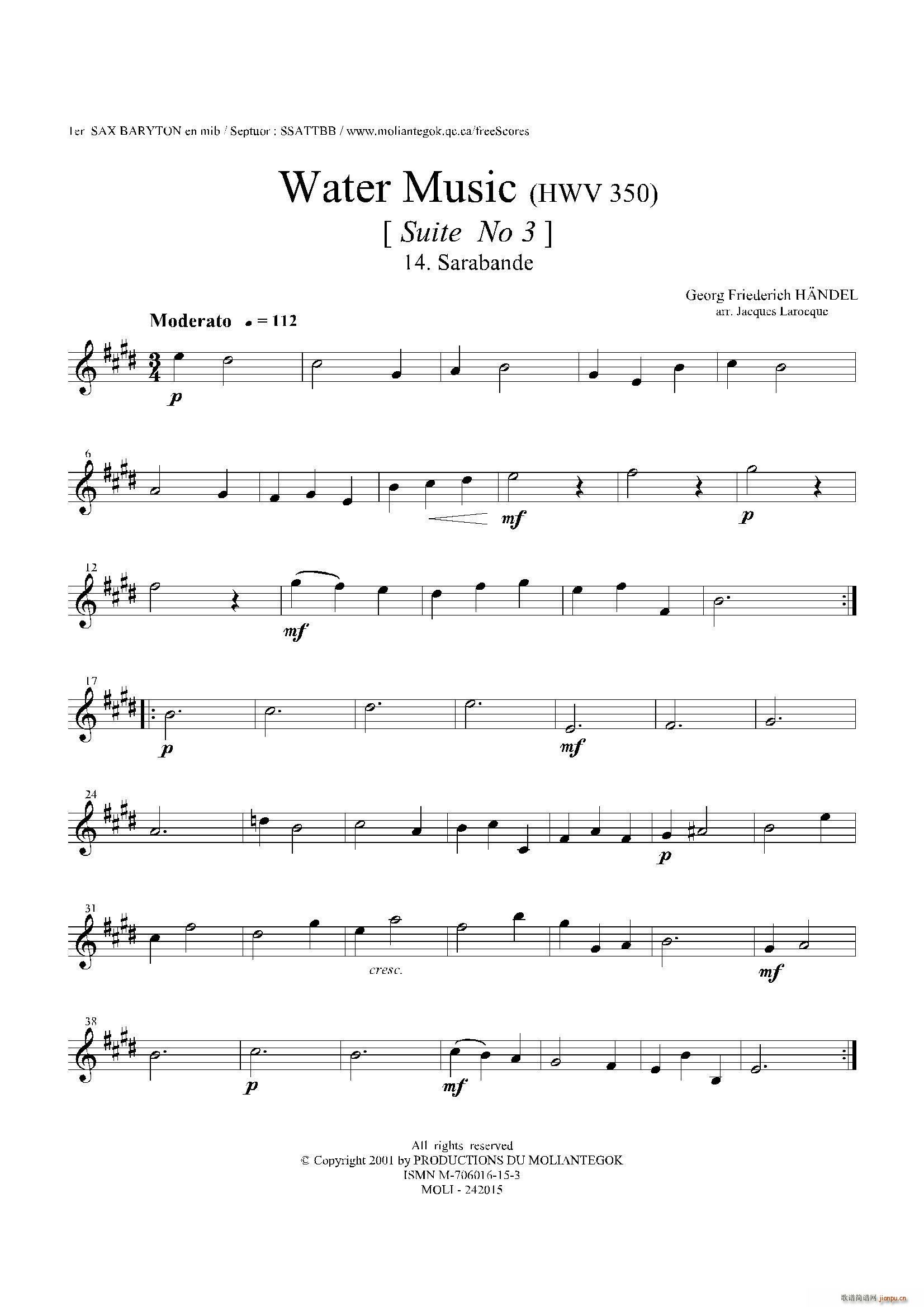 Water Music HWV 350 No 3 һϵ_˹(ʮּ)1