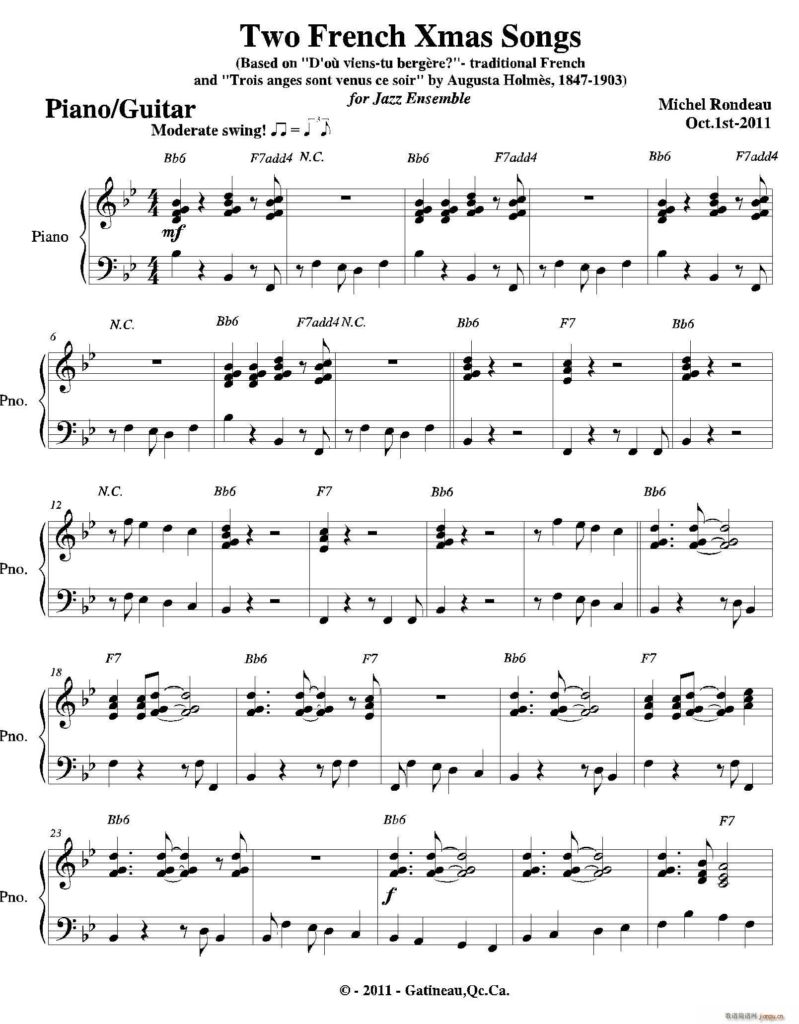 Two French Xmas Songs  (V)1