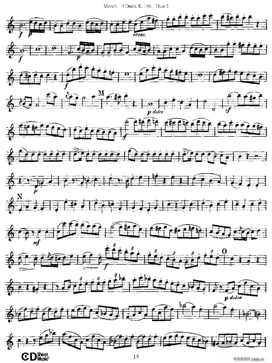 3 Duets K 156 ֮ڶL  K156̖ ~(ѺV)15