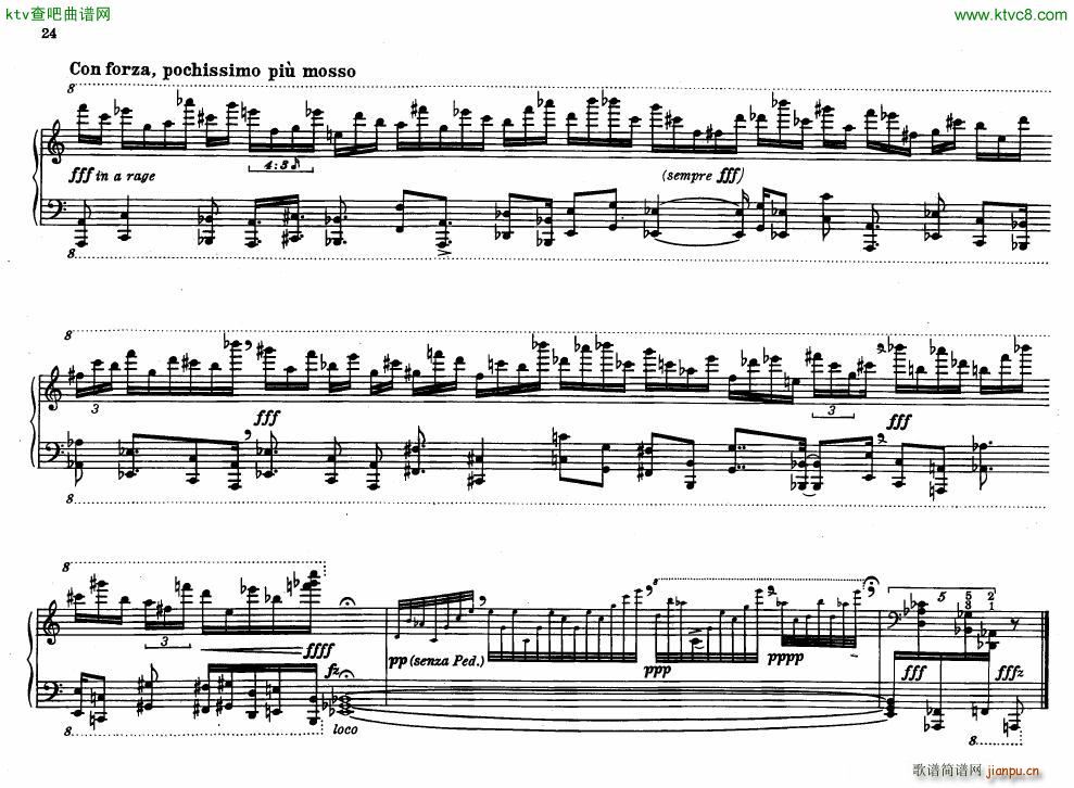 Bolcom 12 etudes for piano(V)24