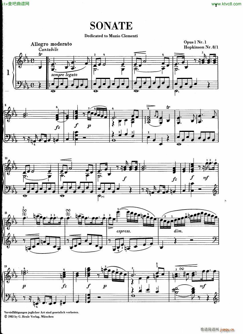 Field 01 1 Piano Sonata No1(V)1