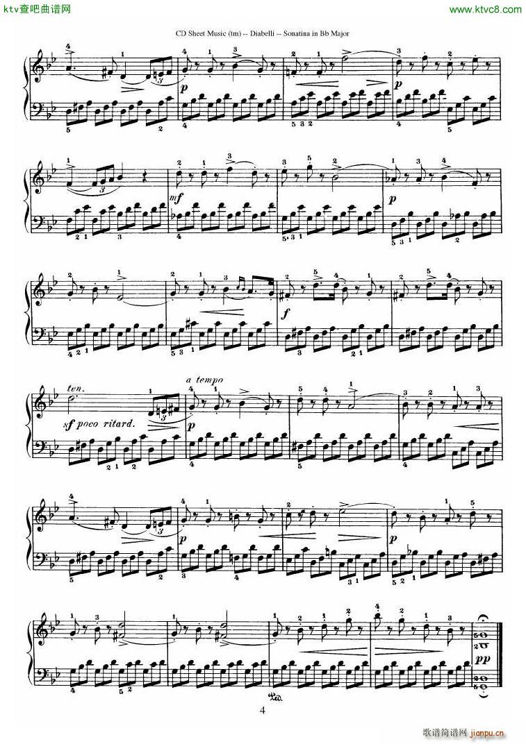 Diabelli Sonatinas Op 168 No 1 7 34P(V)16