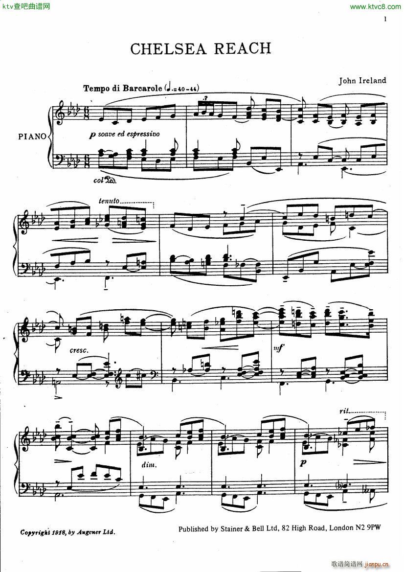 Ireland London Pieces 1 Chelsea Reach 1917(V)1