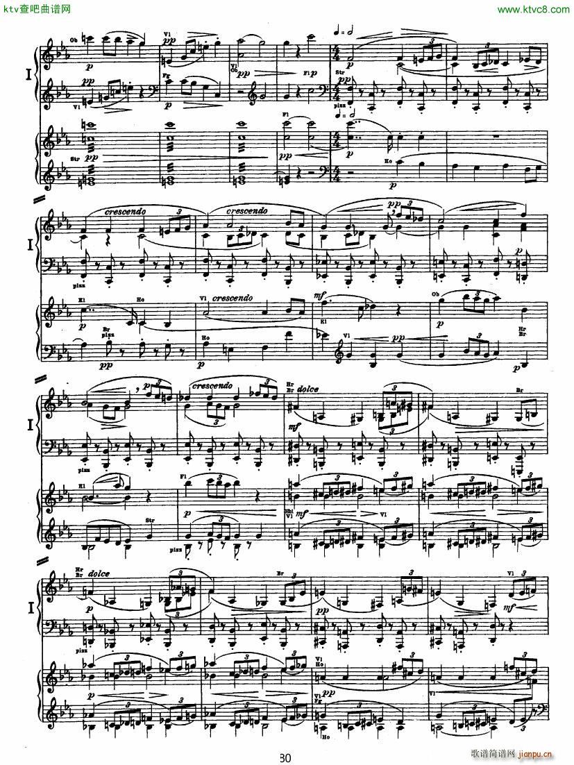 Bruckner Symphony No 4 4 hands arr (V)29
