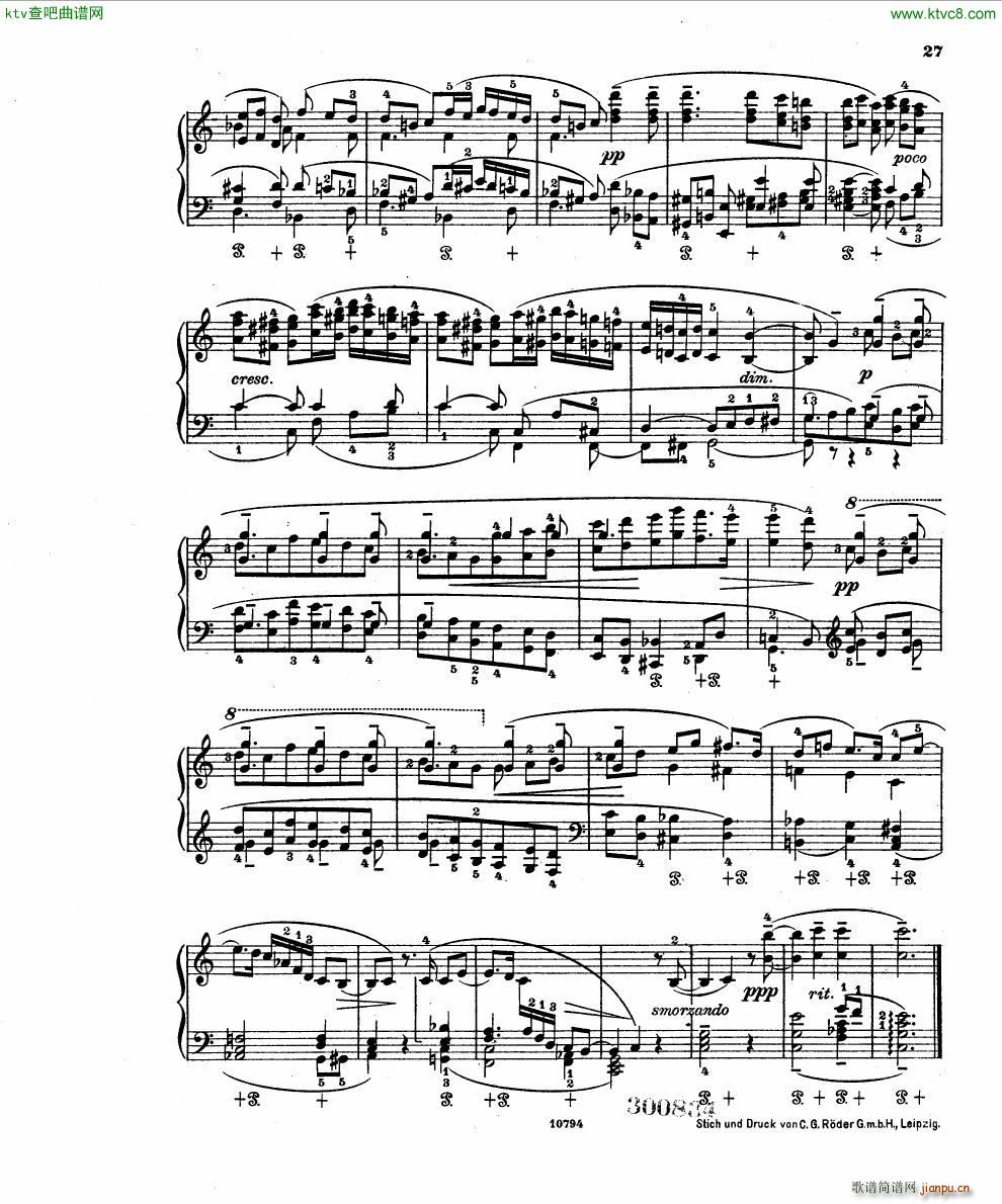 Fuchs Robert Improvisation pour clavier op 11(V)25