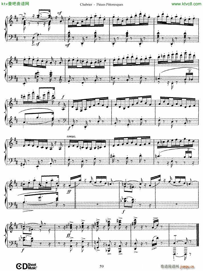 Chabrier Pices Pittoresques 7 10(V)8