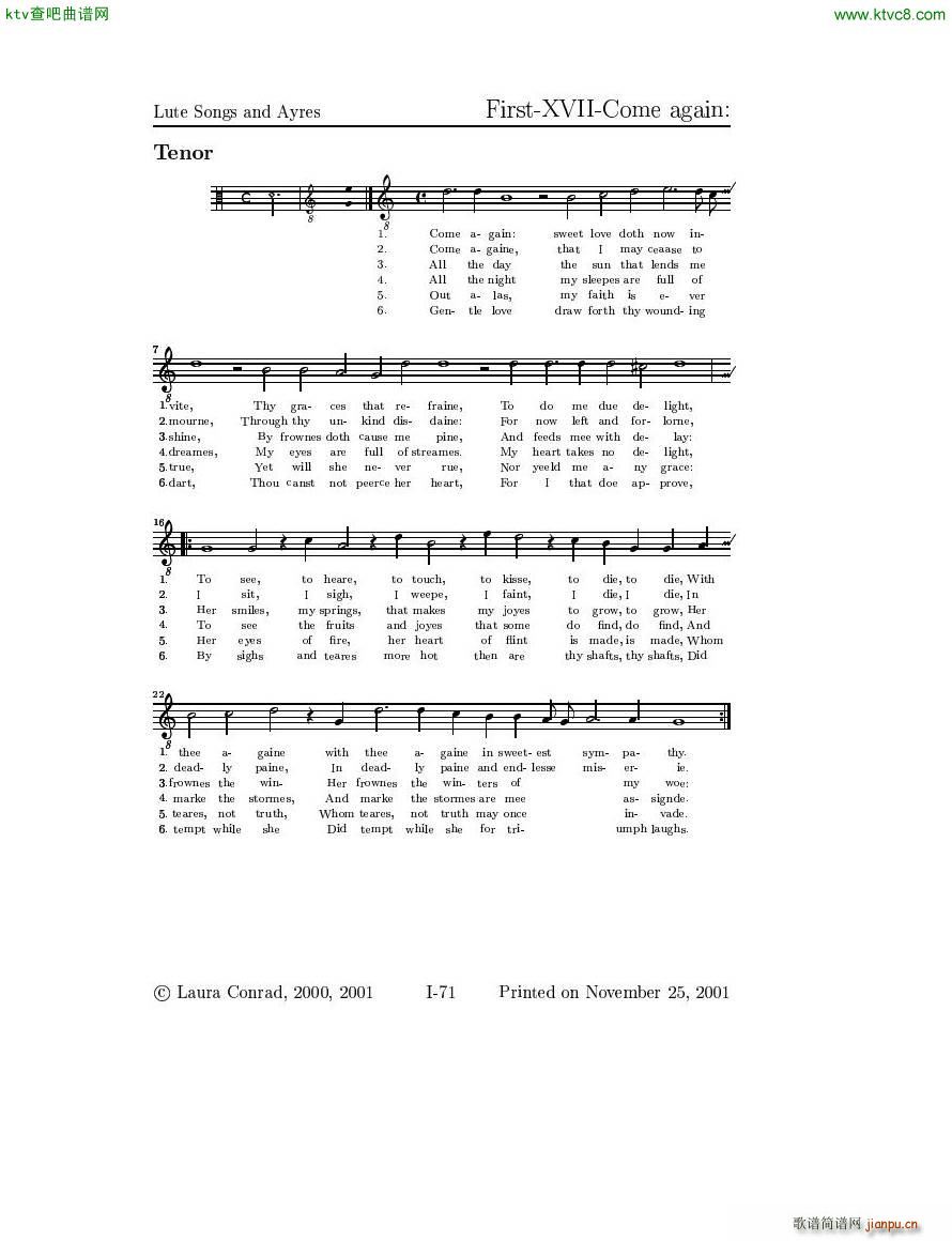Dowland Lute Music (V)27