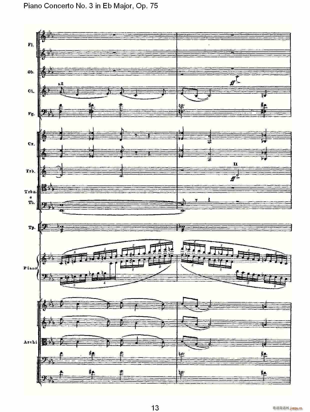 Piano Concerto No.3 in Eb Major,Op.75(V)13