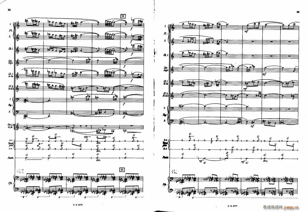 Bartok SZ 83 Piano Concerto No1 Full Score (V)6