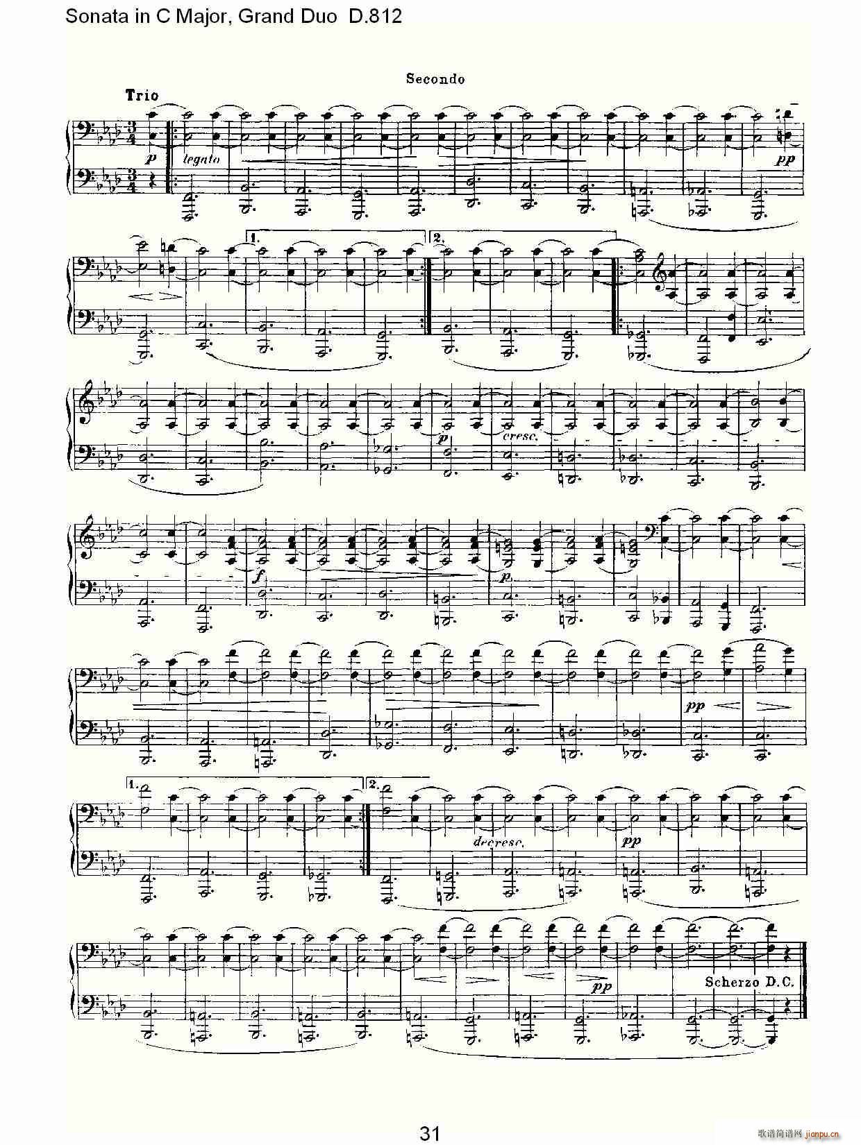 Sonata in C Major, Grand Duo D.812(V)1