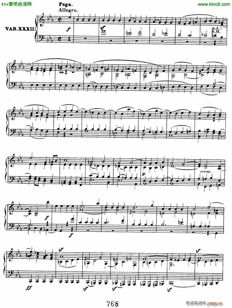 Beethoven op 120 Diabelli Variations(V)28