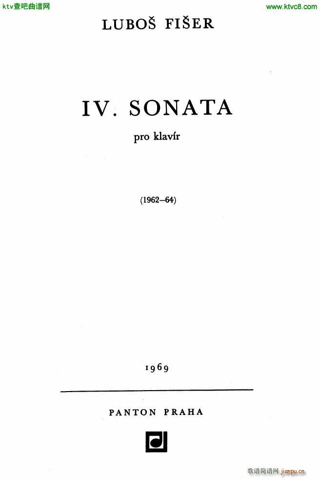 Fiser piano sonata no 4(V)1