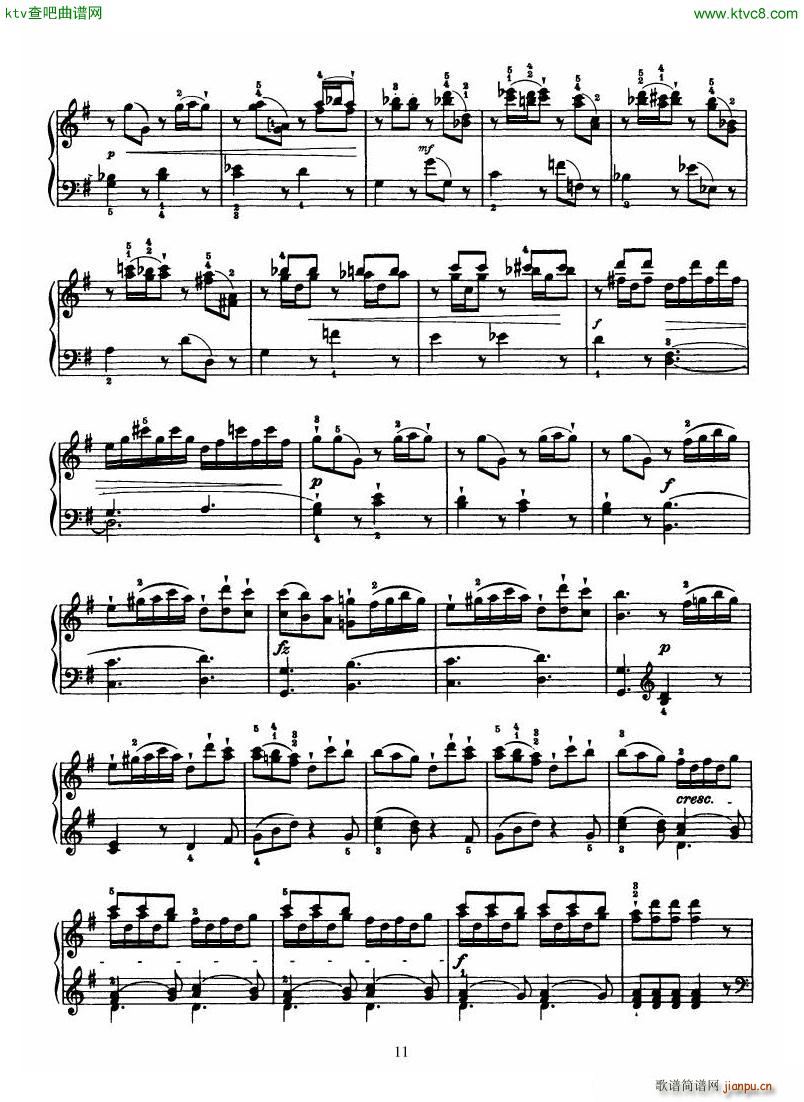 Haydn Piano Sonata No 39 In G(V)11