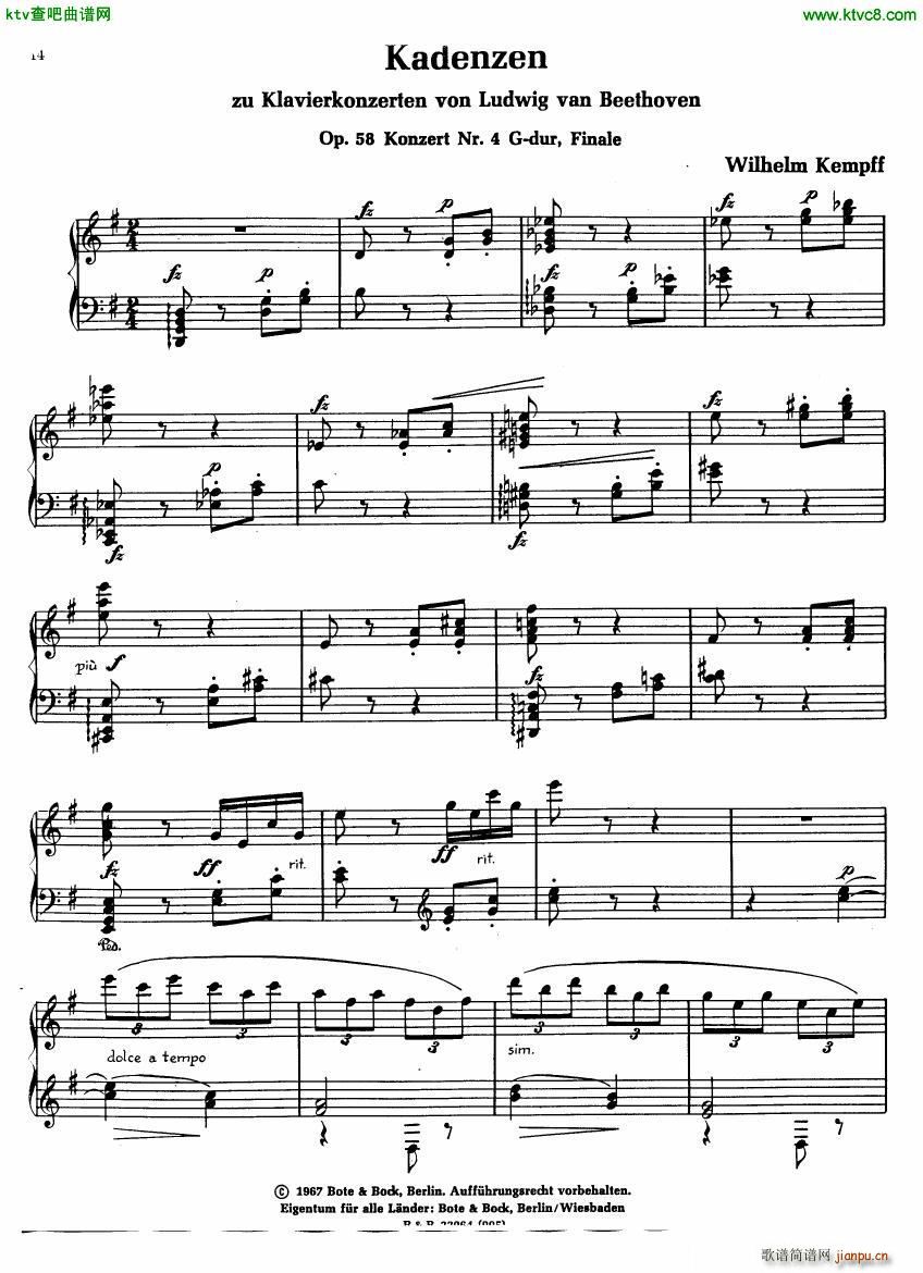 Kempff Beethoven Kadenzen(V)27