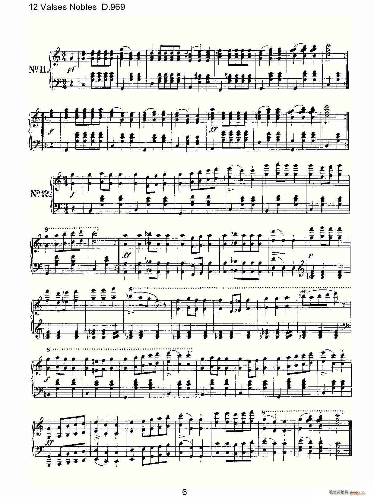 12 Valses Nobles D.969(ʮּ)6