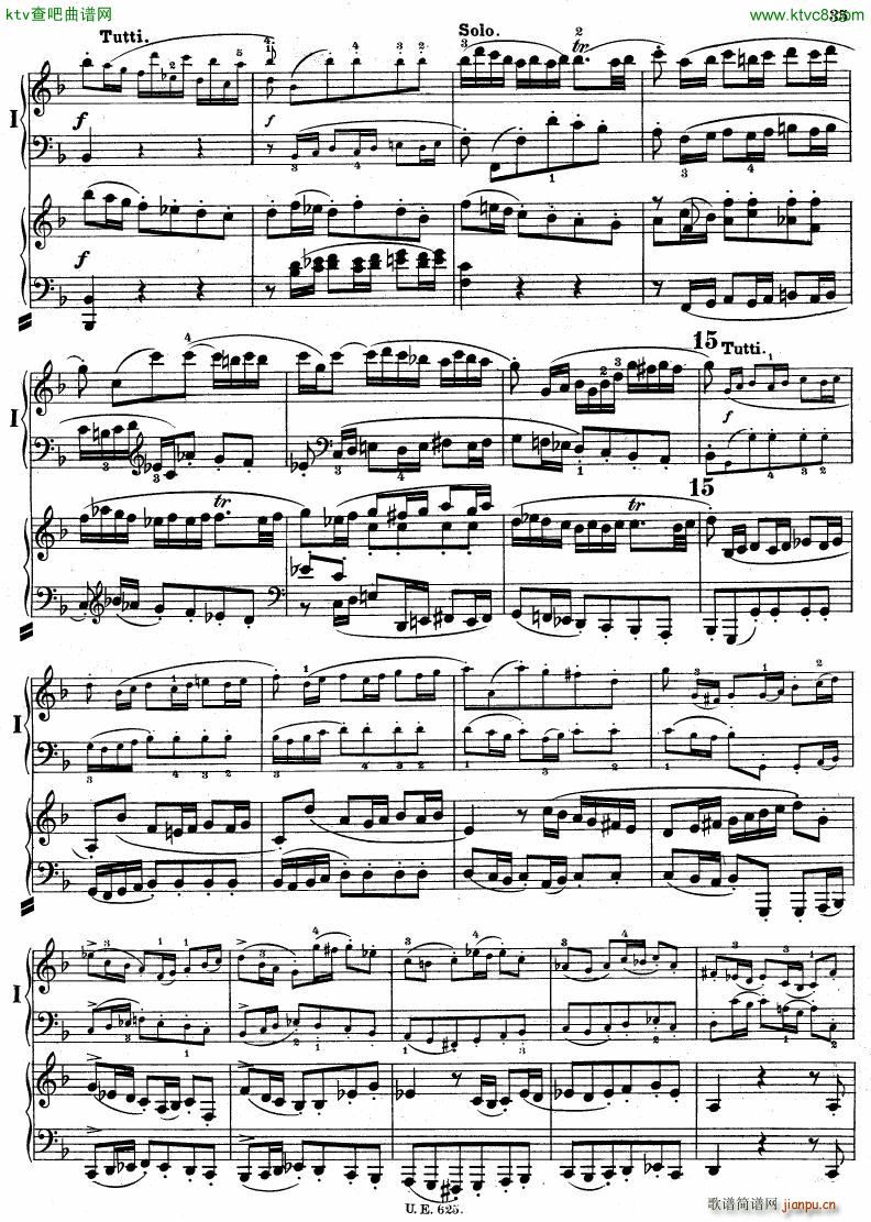 Bach JS BWV 1052 Keyboard Concerto in d ed R ntgen(V)36