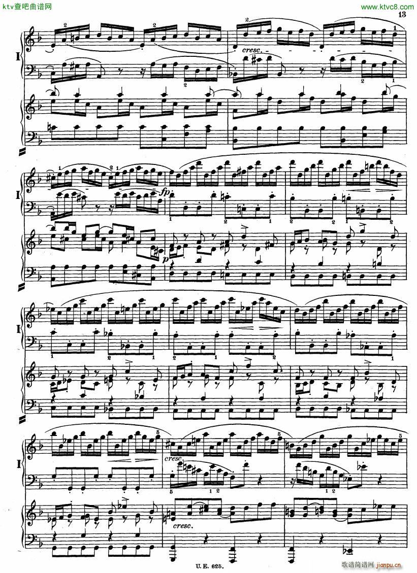 Bach JS BWV 1052 Keyboard Concerto in d ed R ntgen(V)14