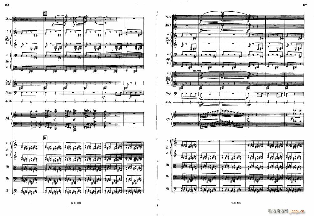Bartok SZ 83 Piano Concerto No1 Full Score (V)13