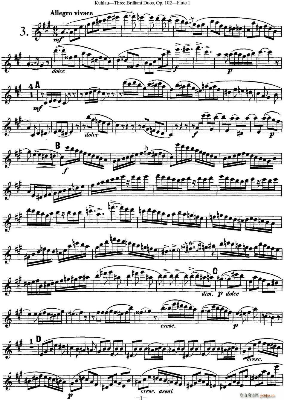 LѶྚ(x)OP 102 Flute 1 NO 3(ѺV)1