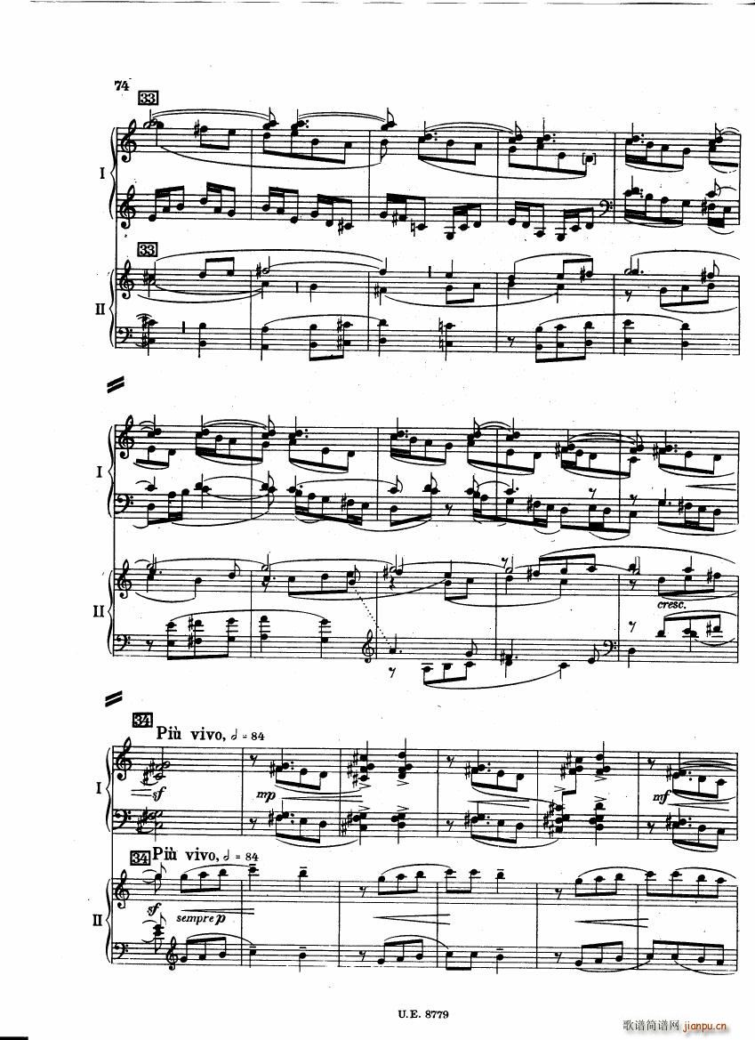 Bartok SZ 83 Piano Concerto 1 2p reduct (V)31